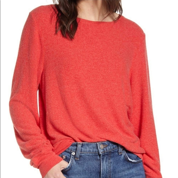 Wildfox Tops - ⭐WILDFOX BAGGY BEACH JUMPER IN SCARLET RED NEW⭐